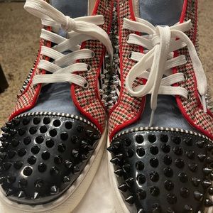 Christian Louboutin High Top Spike Shoes Authentic